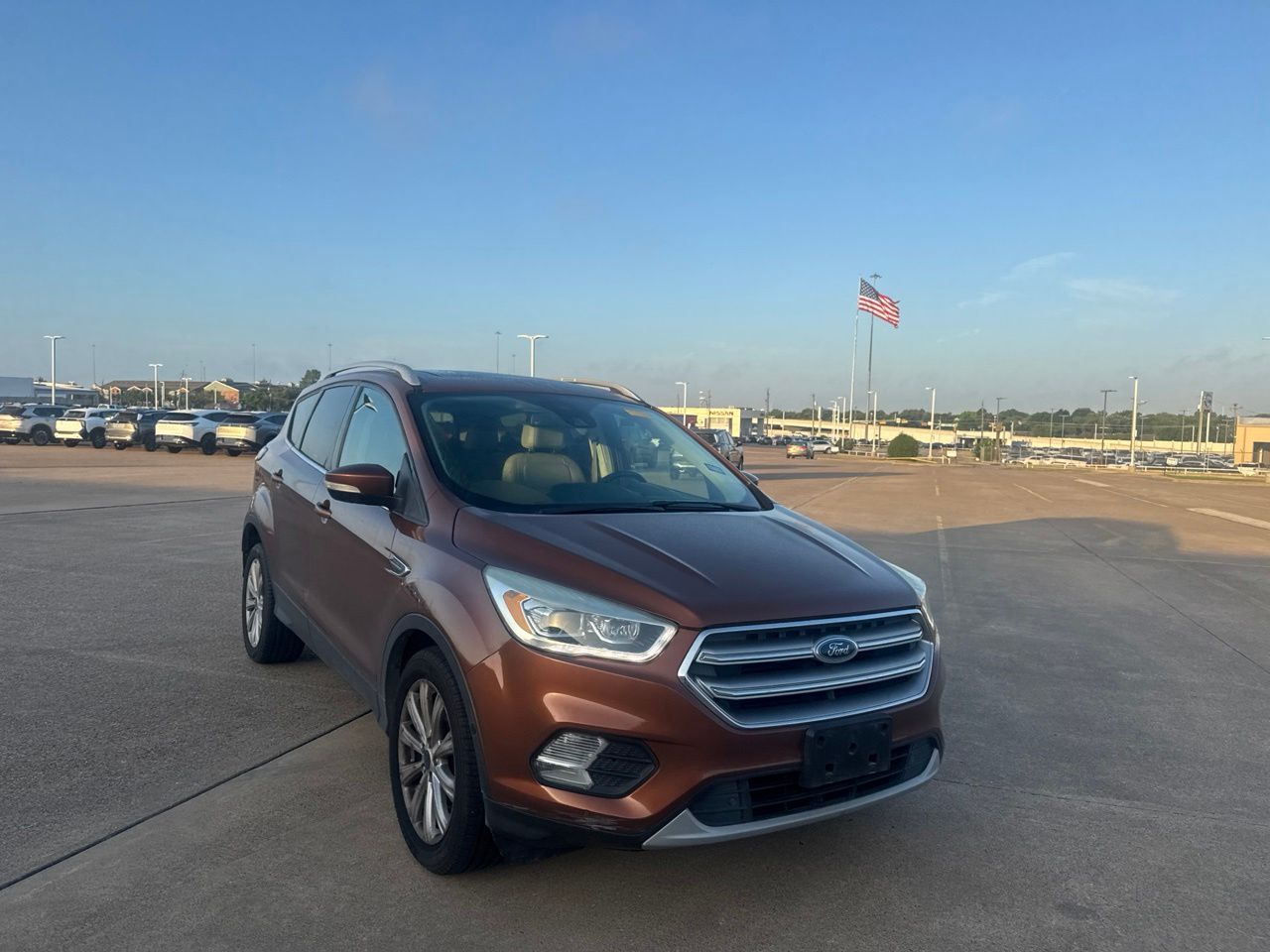 Used 2017 Ford Escape Titanium with VIN 1FMCU0JD4HUC33303 for sale in Mesquite, TX