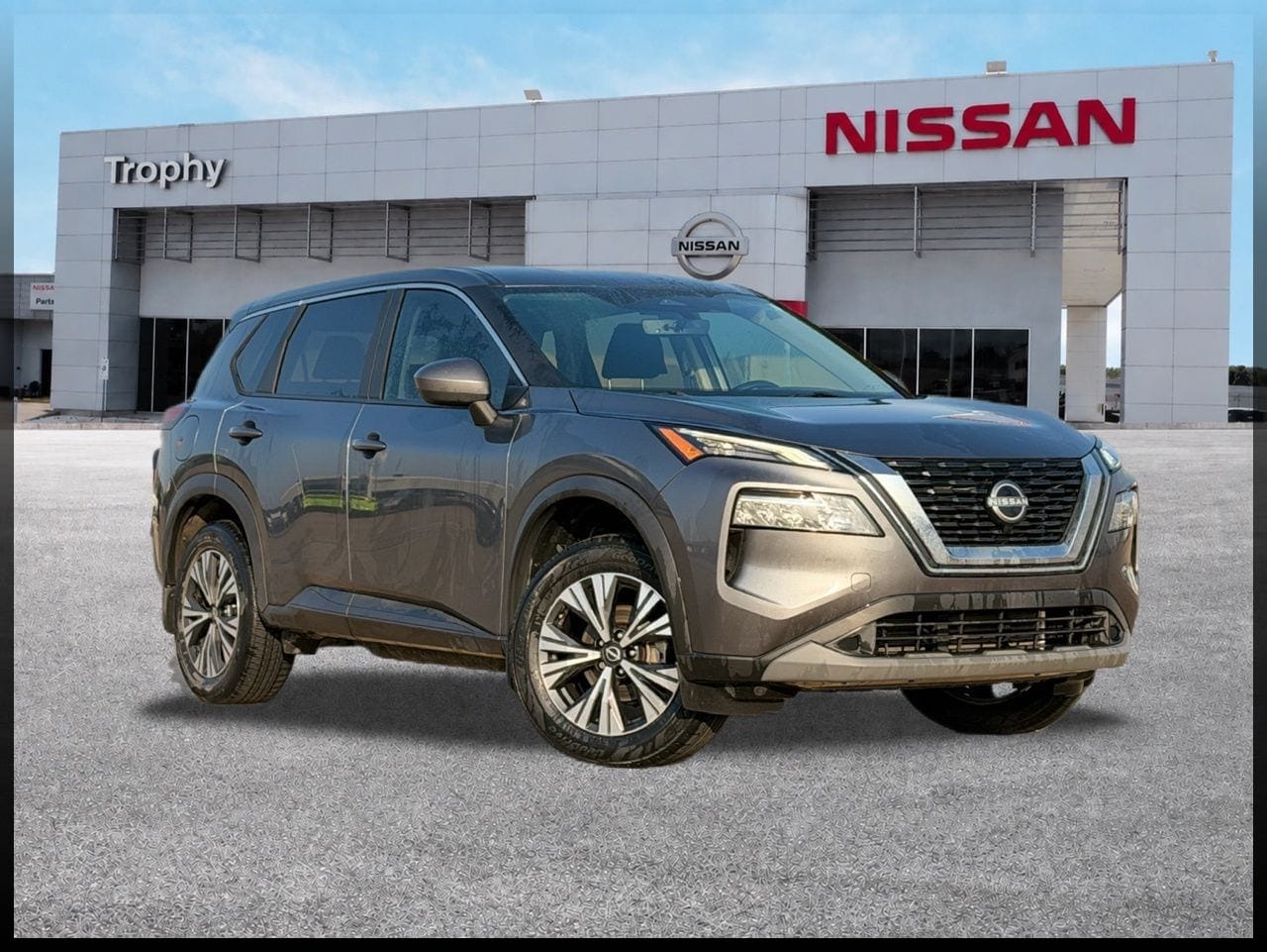 Gray (Gun Metallic) 2023 Nissan Rogue SUV / Crossover Front-Wheel Drive Continuously Variable Transmission