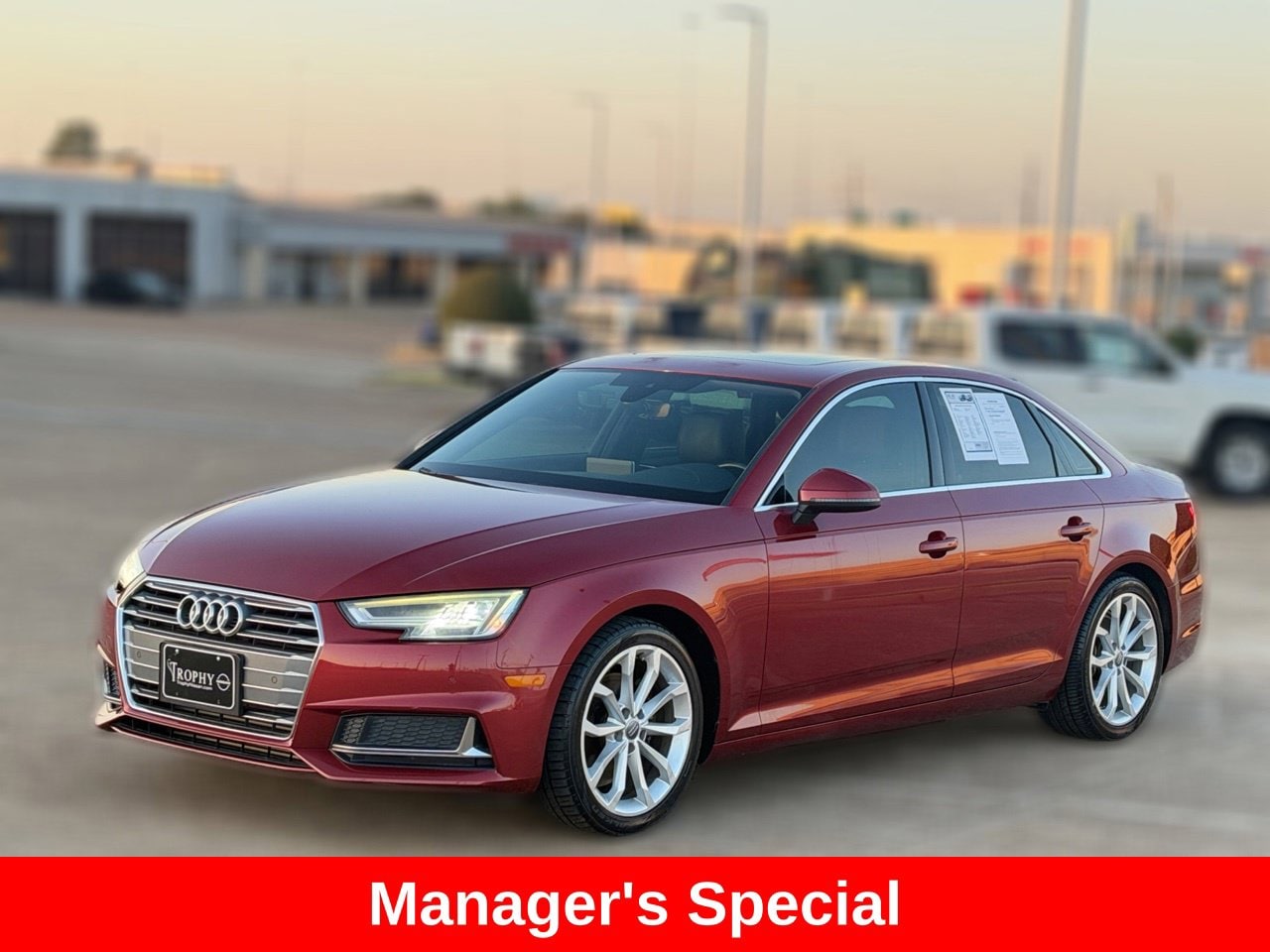 Used 2019 Audi A4 Premium Plus with VIN WAUHMAF43KN004196 for sale in Mesquite, TX