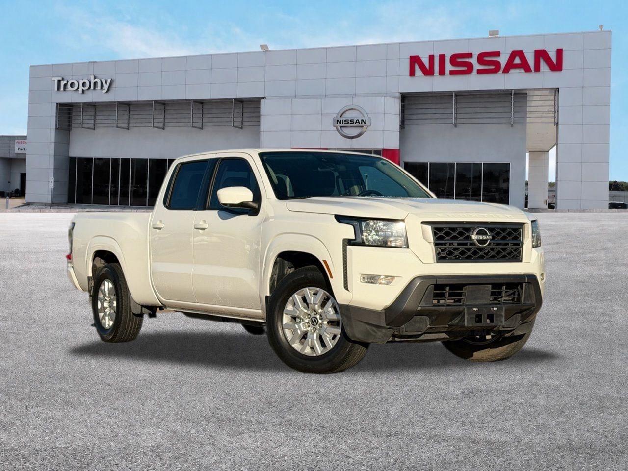 Glacier White 2022 Nissan Frontier Pickup Truck 4X2 9-Speed Automatic