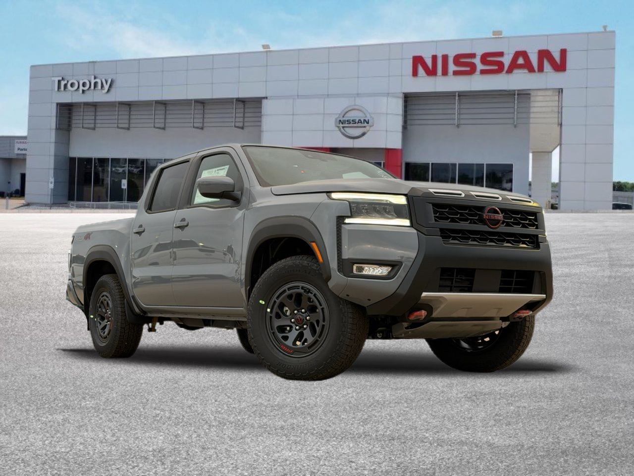 Boulder Gray Pearl 2026 Nissan Frontier PRO-4X Crew Cab 4WD Pickup Truck Four-Wheel Drive 9-Speed Automatic Overdrive