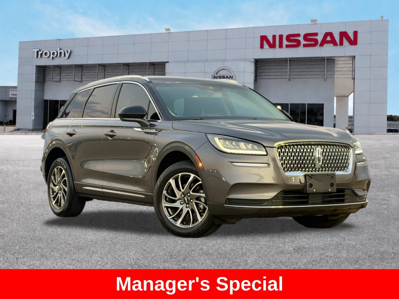Silver 2021 Lincoln Corsair SUV / Crossover Front-Wheel Drive 8-Speed Automatic