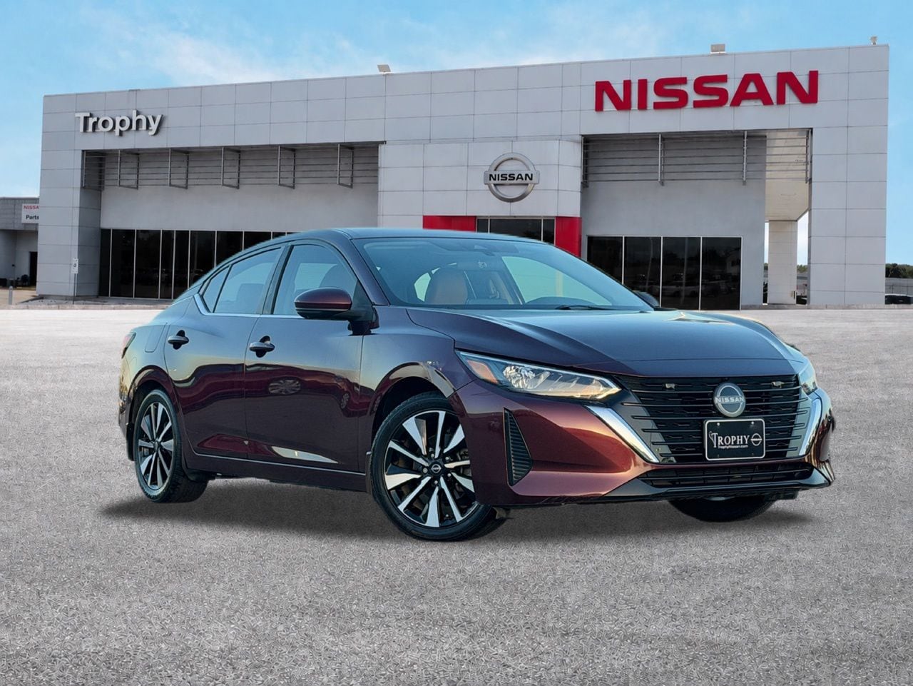 Rosewood Metallic 2024 Nissan Sentra Sedan Front-Wheel Drive Continuously Variable Transmission