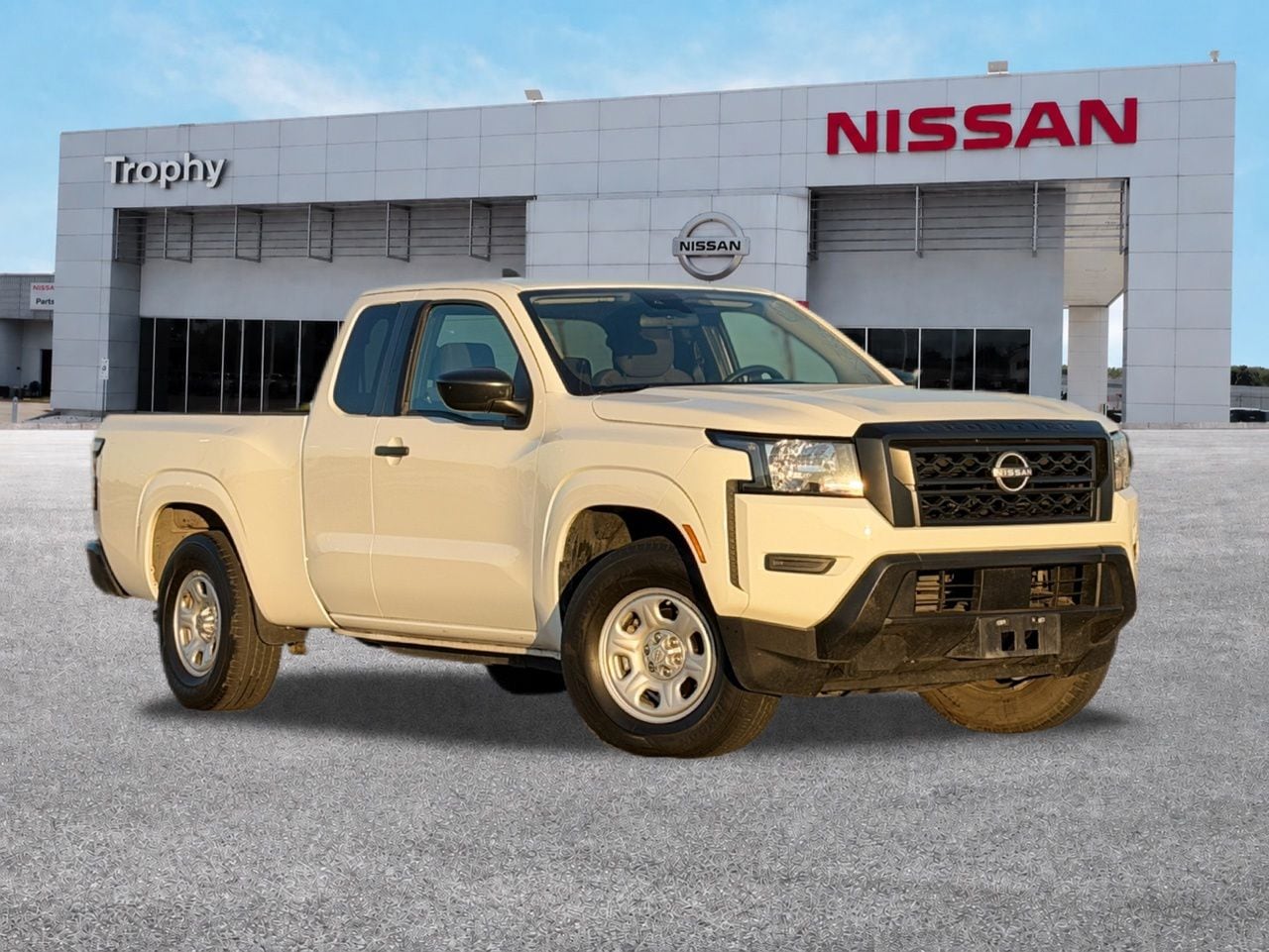 Glacier White 2024 Nissan Frontier Pickup Truck 4X2 9-Speed Automatic Overdrive