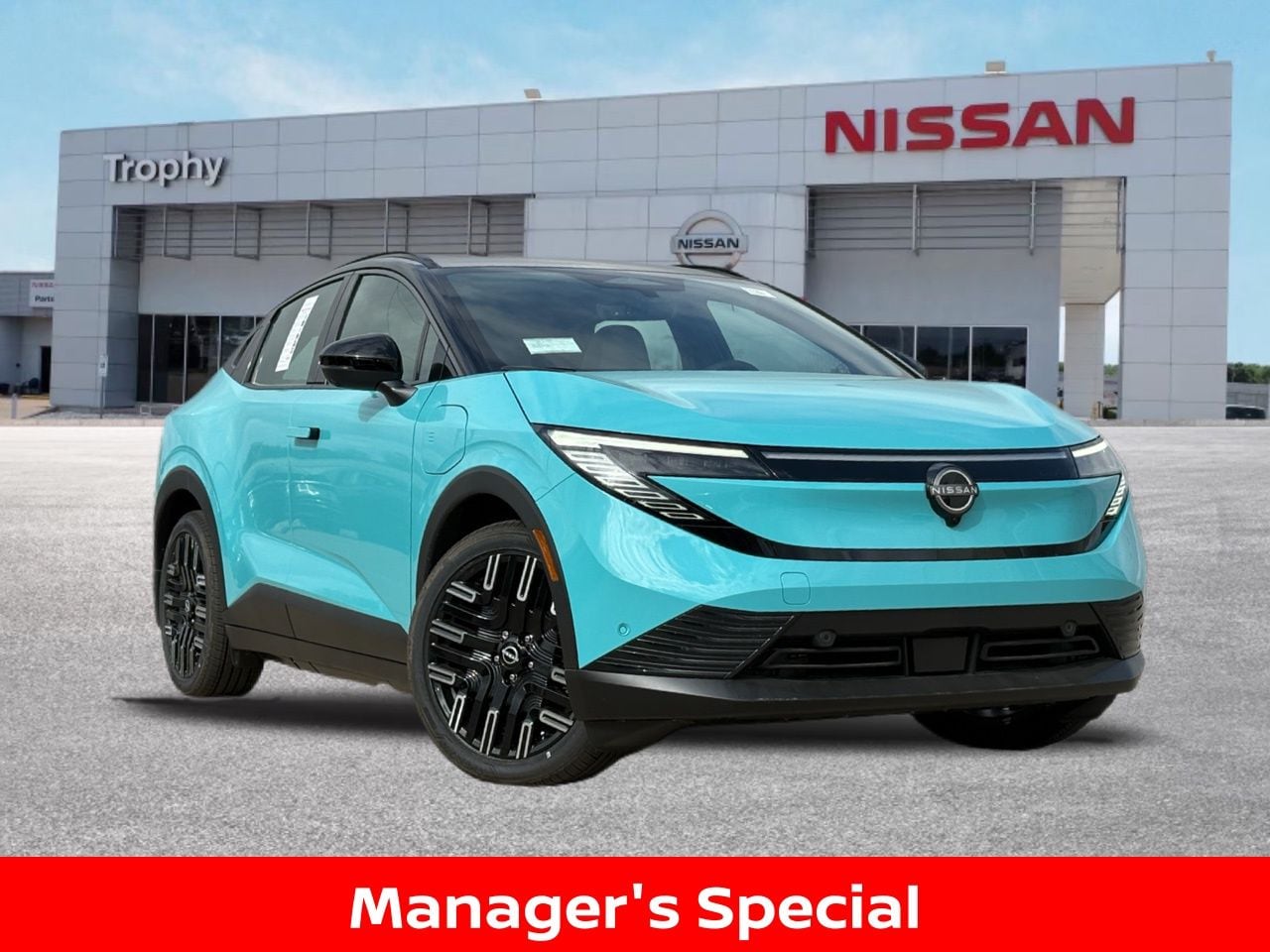 Seabreeze Blue Pearl/Black 2026 Nissan LEAF Platinum+ FWD SUV / Crossover Front-Wheel Drive Automatic