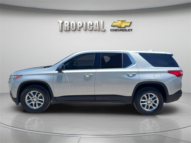 Used 2021 Chevrolet Traverse LS with VIN 1GNERFKW9MJ196740 for sale in Miami Shores, FL