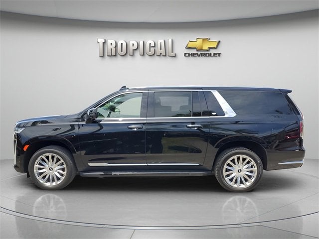 Used 2023 Cadillac Escalade ESV Premium Luxury with VIN 1GYS3KKL2PR352984 for sale in Miami, FL