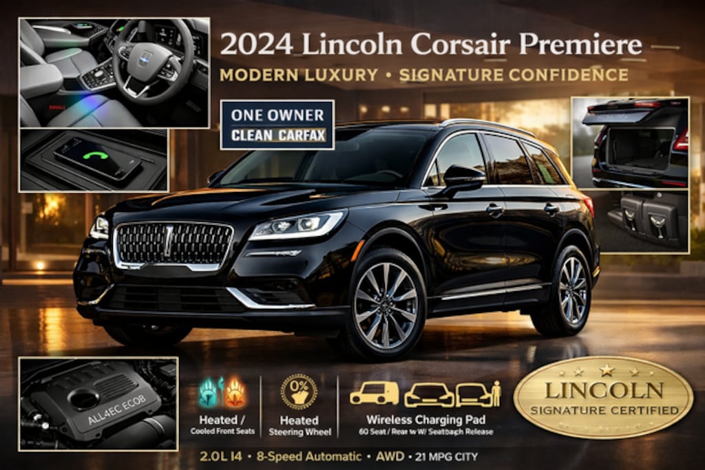 Certified 2024 Lincoln Corsair Premiere SUV