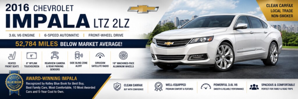Used 2016 Chevrolet Impala LTZ Sedan