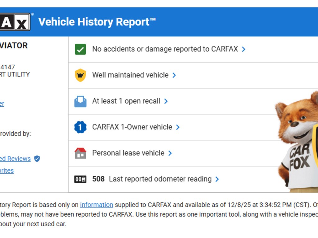 Used 2025 Lincoln Aviator AWD Premiere 4dr SUV