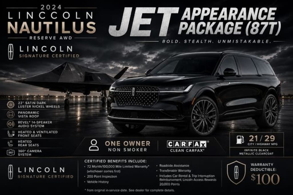 Certified 2024 Lincoln Nautilus Reserve SUV
