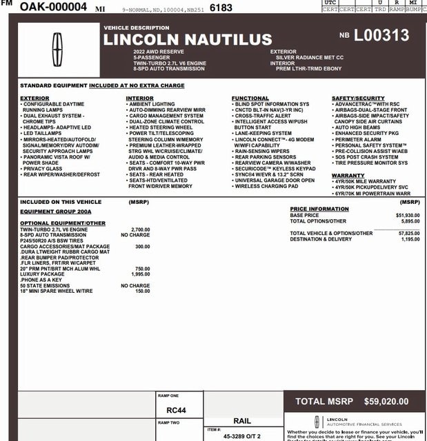 2022 Lincoln Nautilus Reserve 10