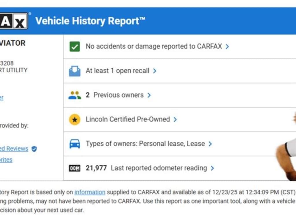 Certified 2024 Lincoln Aviator Reserve SUV