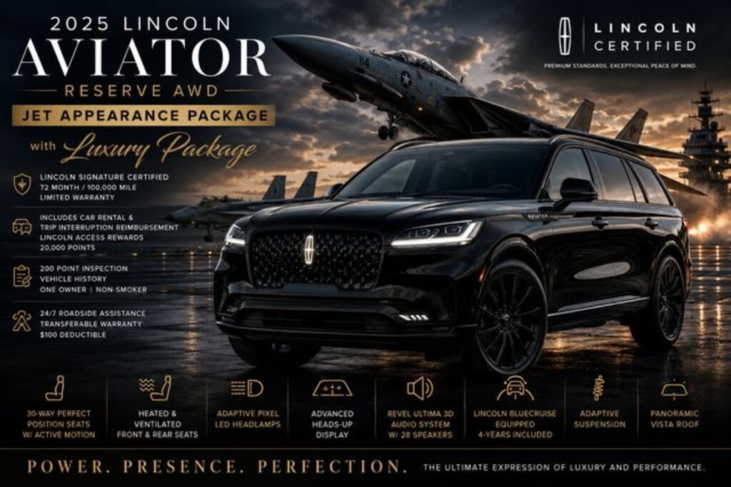 Certified 2025 Lincoln Aviator Reserve SUV