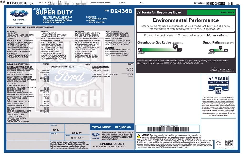 Used 2021 Ford F-250 Truck Crew Cab