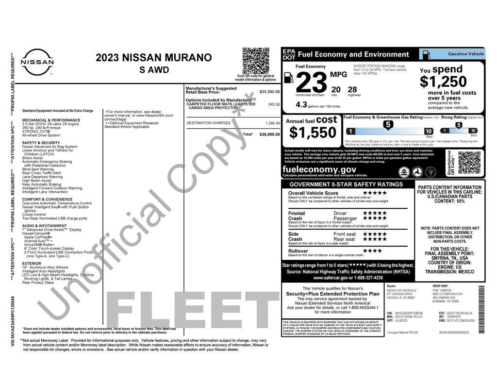 Used 2023 Nissan Murano S SUV