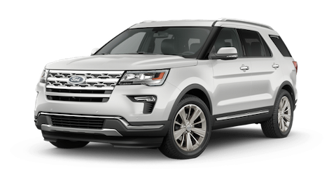 2019 Ford Explorer Limited A white 2019 Ford Explorer Limited