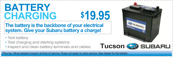 Arizona Subaru Battery Service Special Tucson AZ