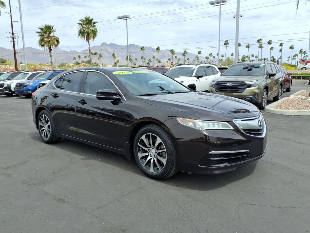 used 2015 Acura TLX car, priced at $15,500