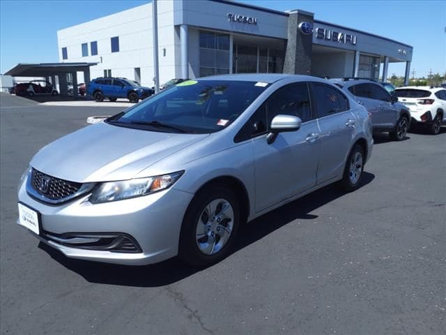 Used 2014 Honda Civic LX with VIN 19XFB2F57EE221337 for sale in Tucson, AZ