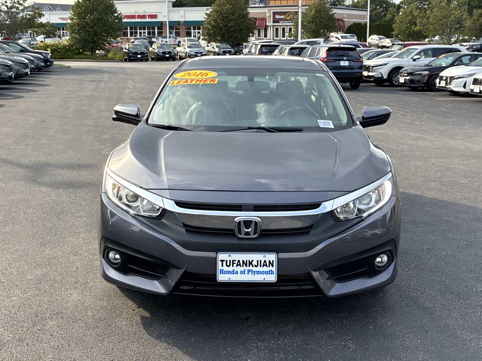 Certified 2016 Honda Civic EX-L with VIN 2HGFC1F72GH643758 for sale in Plymouth, MA