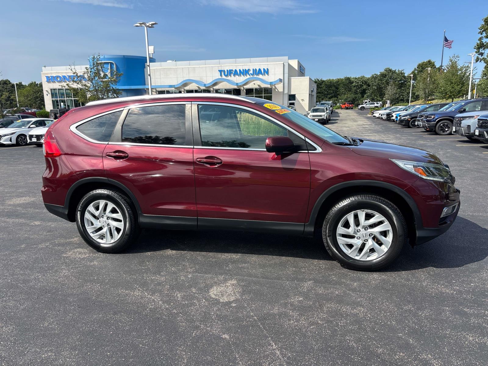 Used 2016 Honda CR-V EX-L with VIN 5J6RM4H73GL048504 for sale in Plymouth, MA