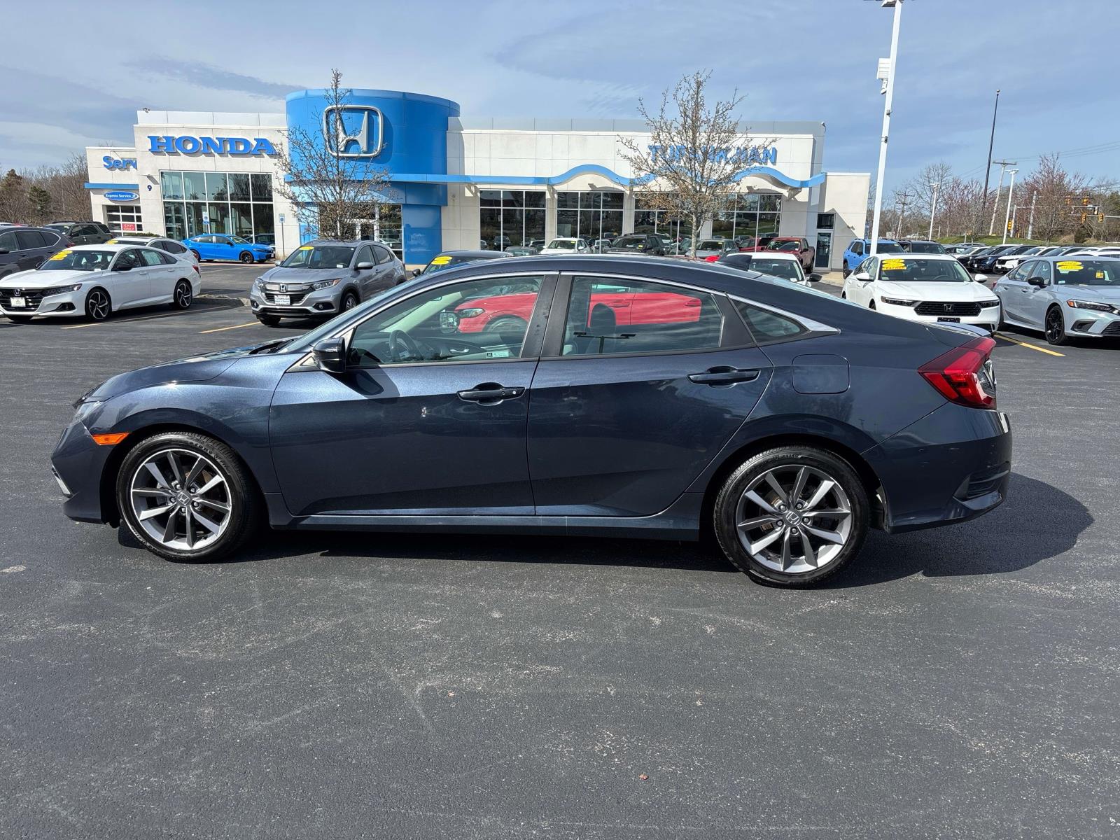 Certified 2020 Honda Civic EX with VIN 19XFC1F32LE205937 for sale in Plymouth, MA