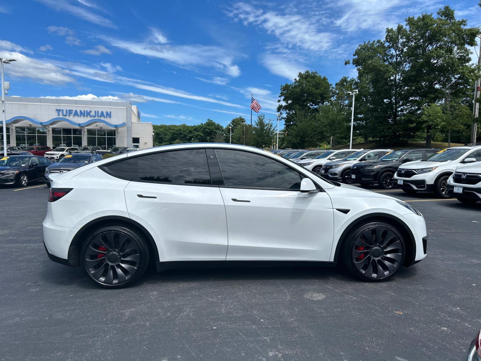 Used 2021 Tesla Model Y Performance with VIN 5YJYGDEF6MF251423 for sale in Northfield, Minnesota