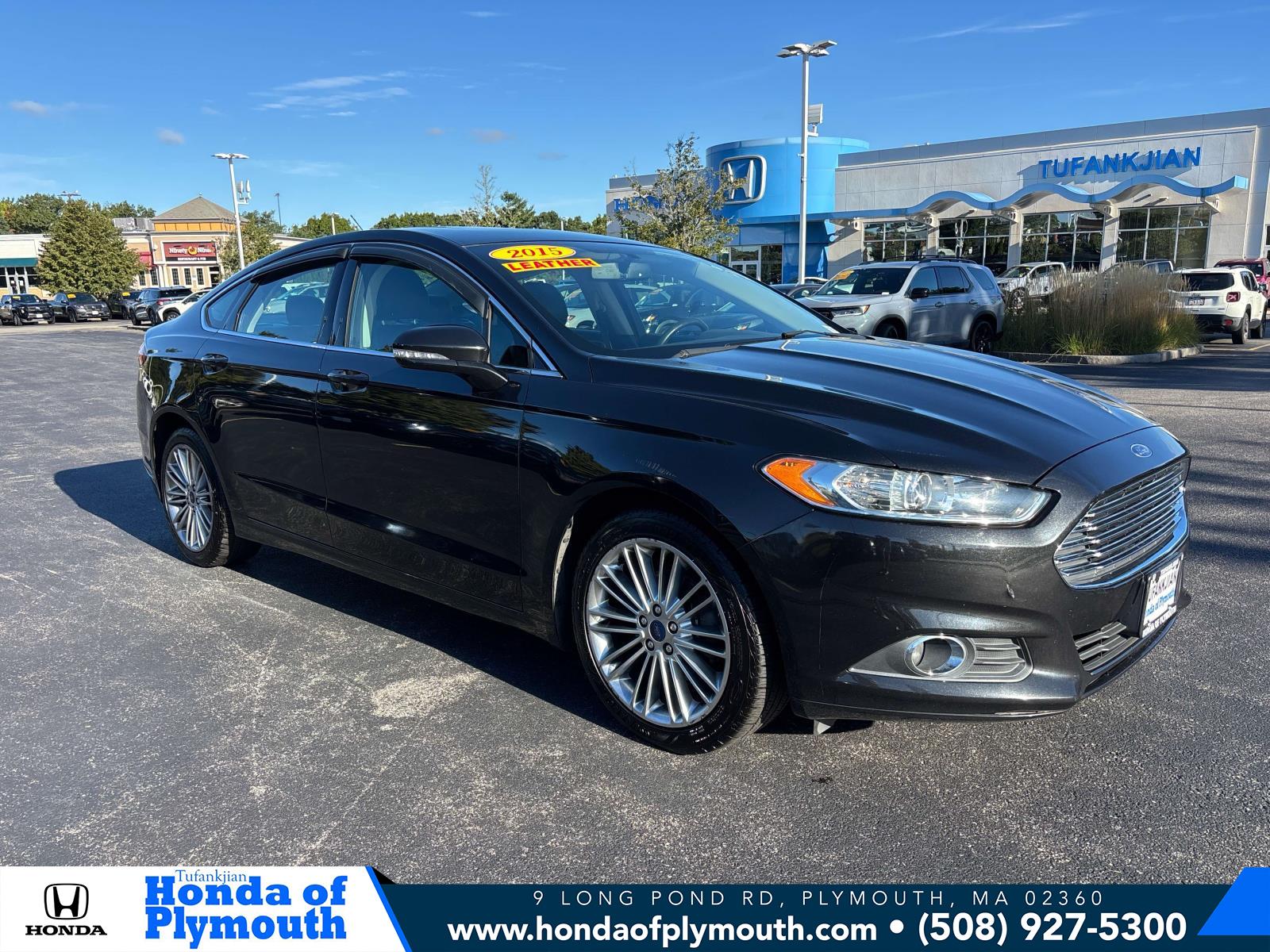 Used 2015 Ford Fusion SE with VIN 3FA6P0HD1FR299364 for sale in Plymouth, MA