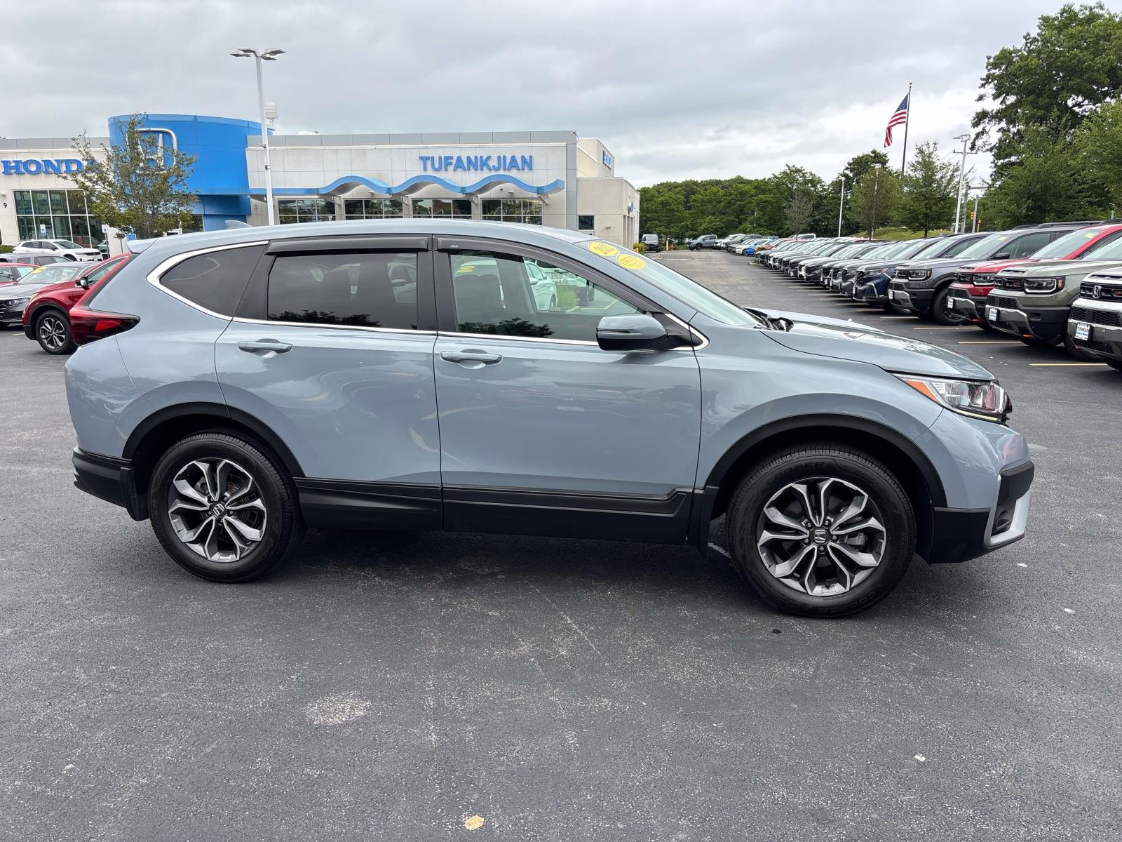 Certified 2021 Honda CR-V EX with VIN 2HKRW2H5XMH601054 for sale in Plymouth, MA