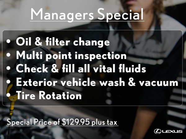 Lexus of Tulsa manager special