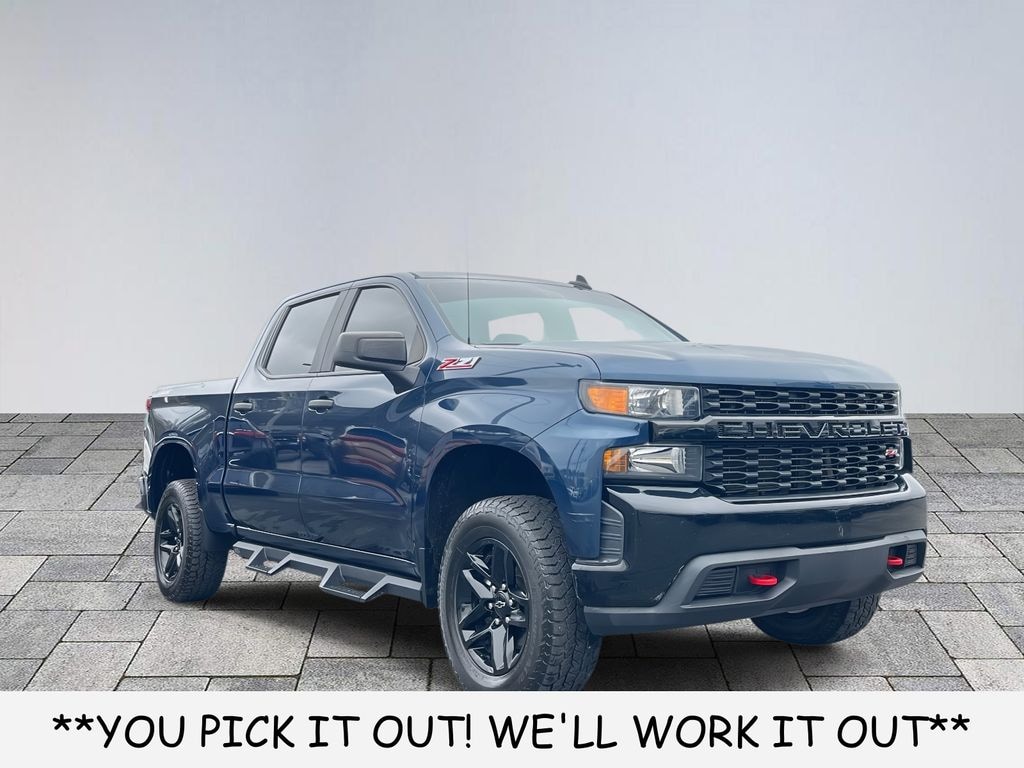 Used 2021 Chevrolet Silverado 1500 Custom Trail Boss Truck Crew Cab