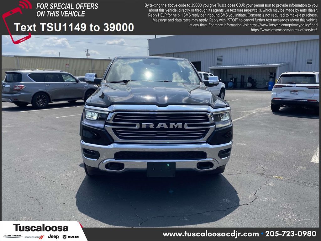 Used 2021 RAM Ram 1500 Pickup Laramie with VIN 1C6SRFJT5MN791149 for sale in Tuscaloosa, AL