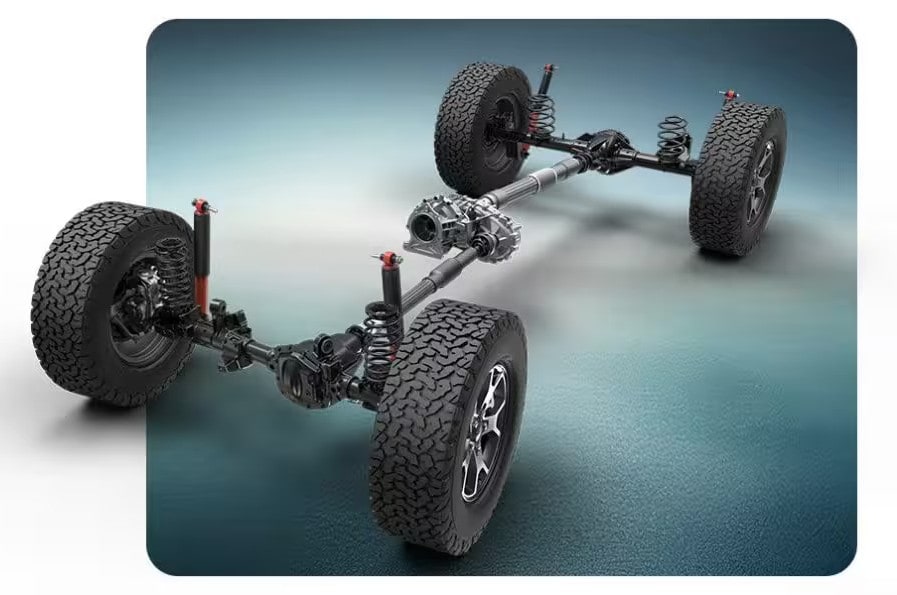 Jeep Wrangler Rock-Trac 4x4 system