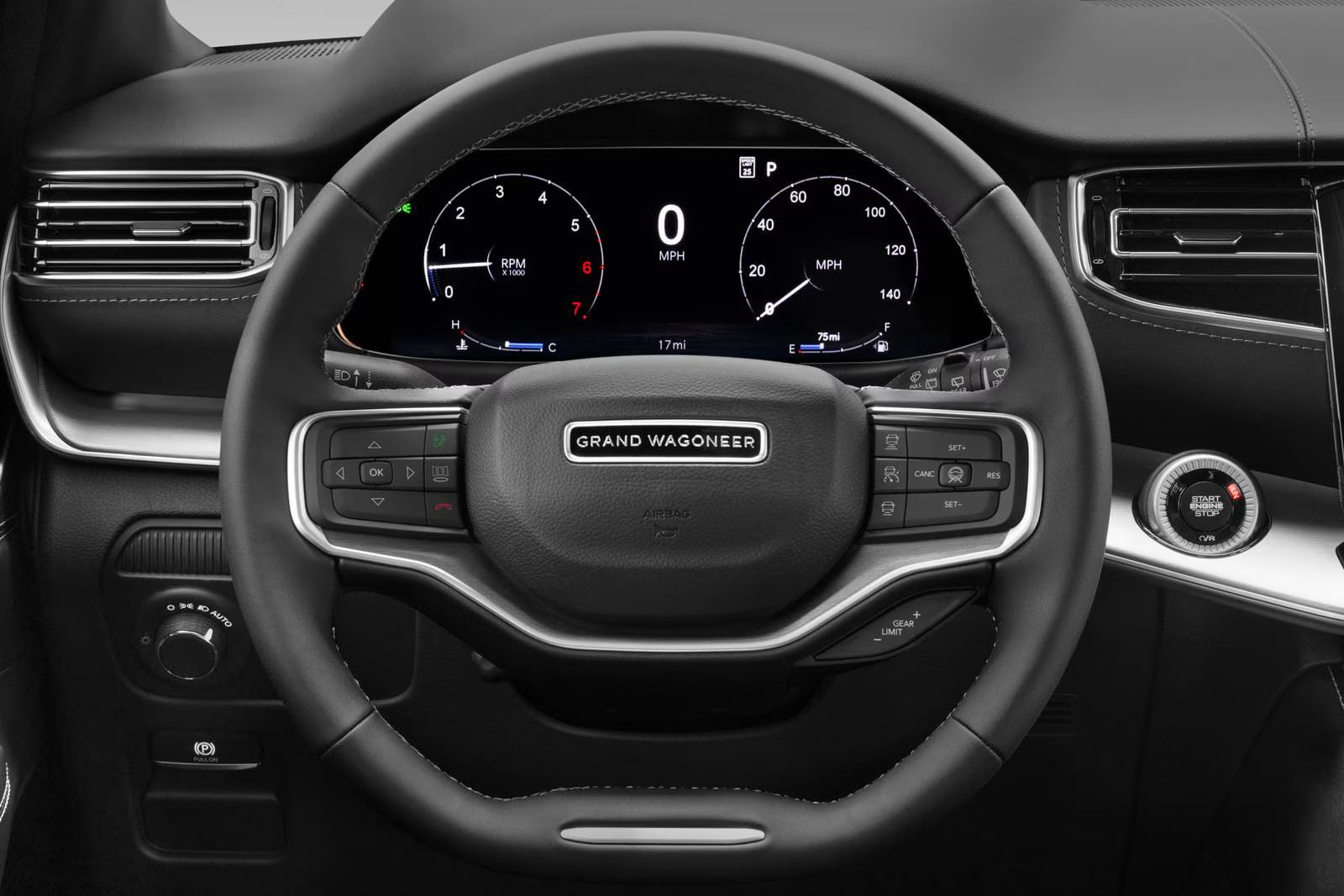Grand Wagoneer Digital Instrument Cluster Warning System
