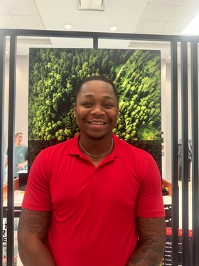 Staff member Ladarius Foreman from d56341839dd4