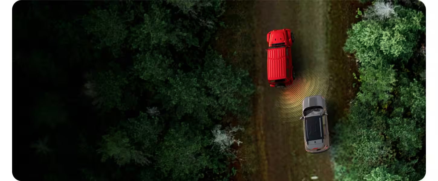 Jeep Wrangler Blind Spot Monitoring and Rear Cross Path Detection