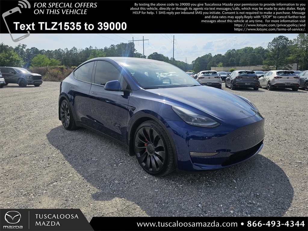 Used 2021 Tesla Model Y Performance with VIN 5YJYGDEF3MF121535 for sale in Tuscaloosa, AL