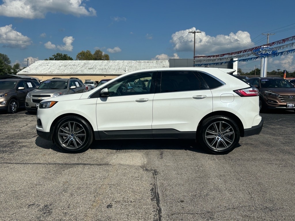 Used 2021 Ford Edge Titanium with VIN 2FMPK4K96MBA65415 for sale in Tuscola, IL