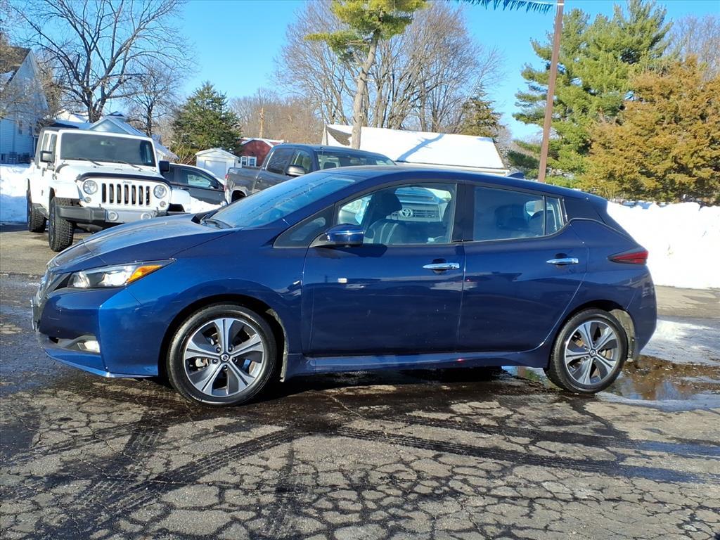 Used 2021 Nissan Leaf SL Plus with VIN 1N4BZ1DV8MC554813 for sale in Tuscola, IL