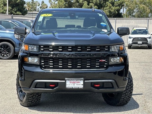 Used 2021 Chevrolet Silverado 1500 Custom with VIN 3GCPYCEF6MG318910 for sale in Tustin, CA
