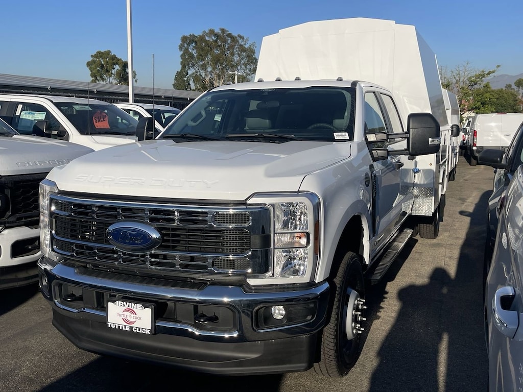 New 2024 Ford Super Duty F-350 DRW XL KNAPHEIDE 9' COVERED UTILITY Truck Crew Cab