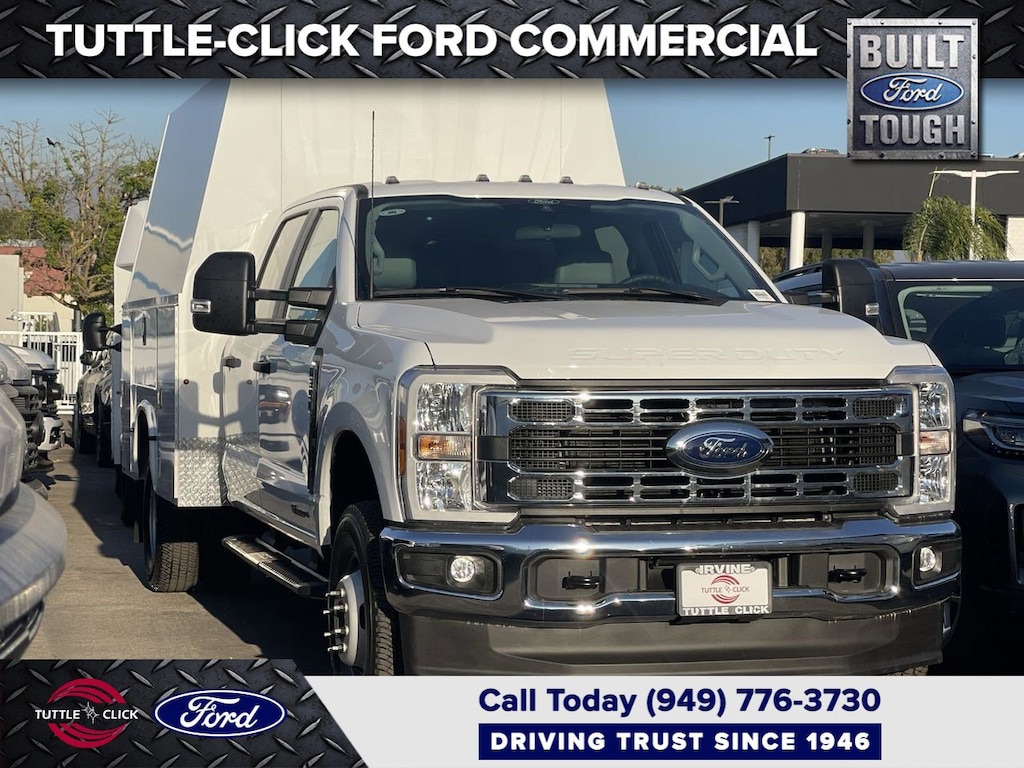New 2024 Ford Super Duty F-350 DRW XL KNAPHEIDE 9' COVERED UTILITY Truck Crew Cab