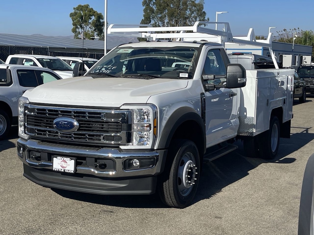New 2024 Ford Super Duty F-450 DRW SCELZI 9' UTILITY Truck Regular Cab