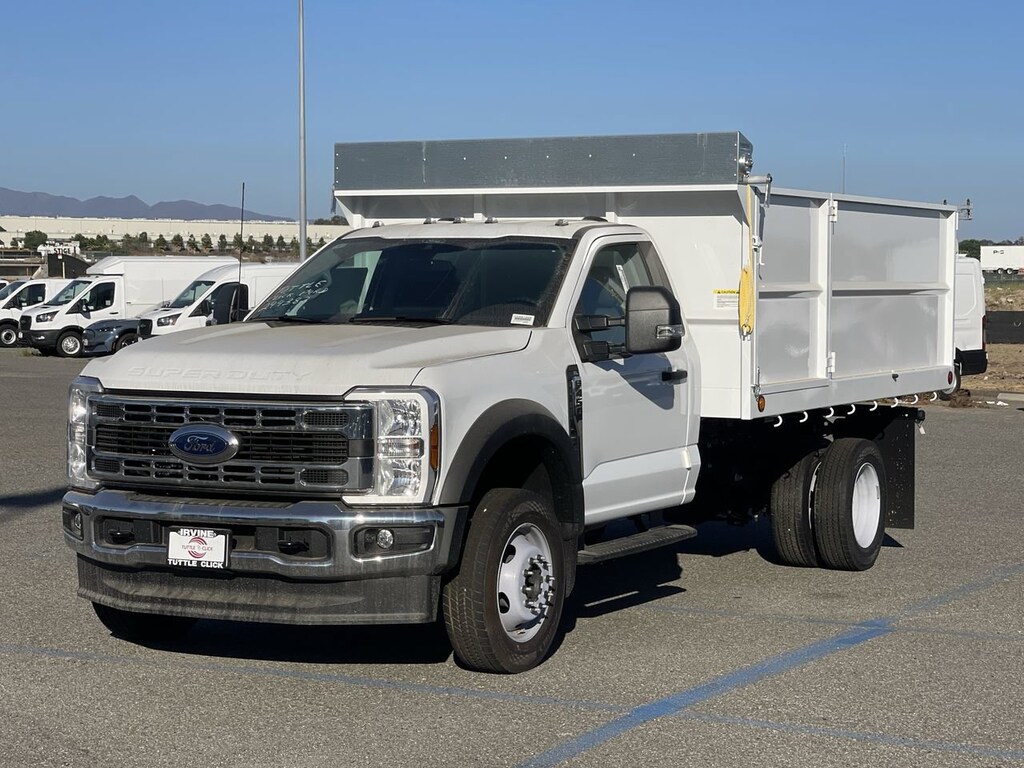 New 2024 Ford Super Duty F-450 DRW XL SCELZI 12' LANDSCAPE DUMP Truck Regular Cab