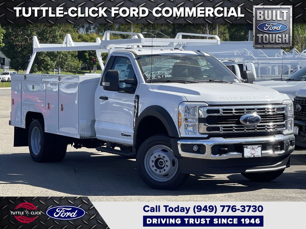 New 2023 Ford Super Duty F-550 DRW SCELZI 11' UTILITY Truck Regular Cab