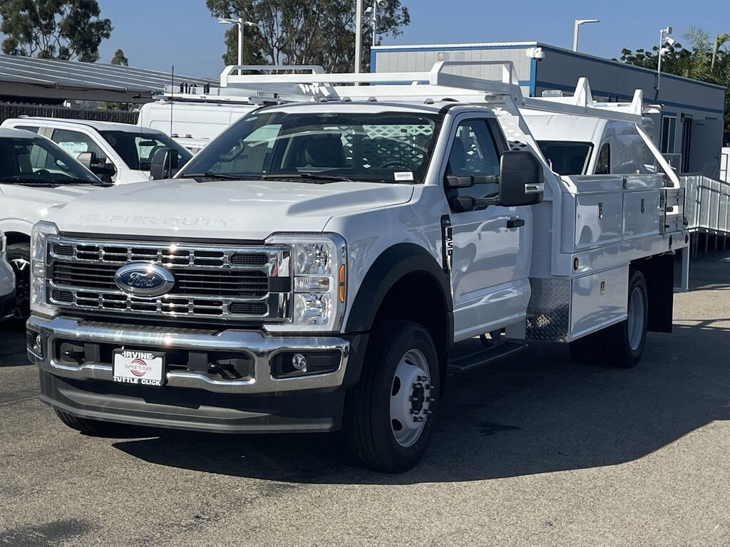 New 2024 Ford Super Duty F-550 DRW XL SCELZI 12' CONTRACTOR Truck Standard Cab