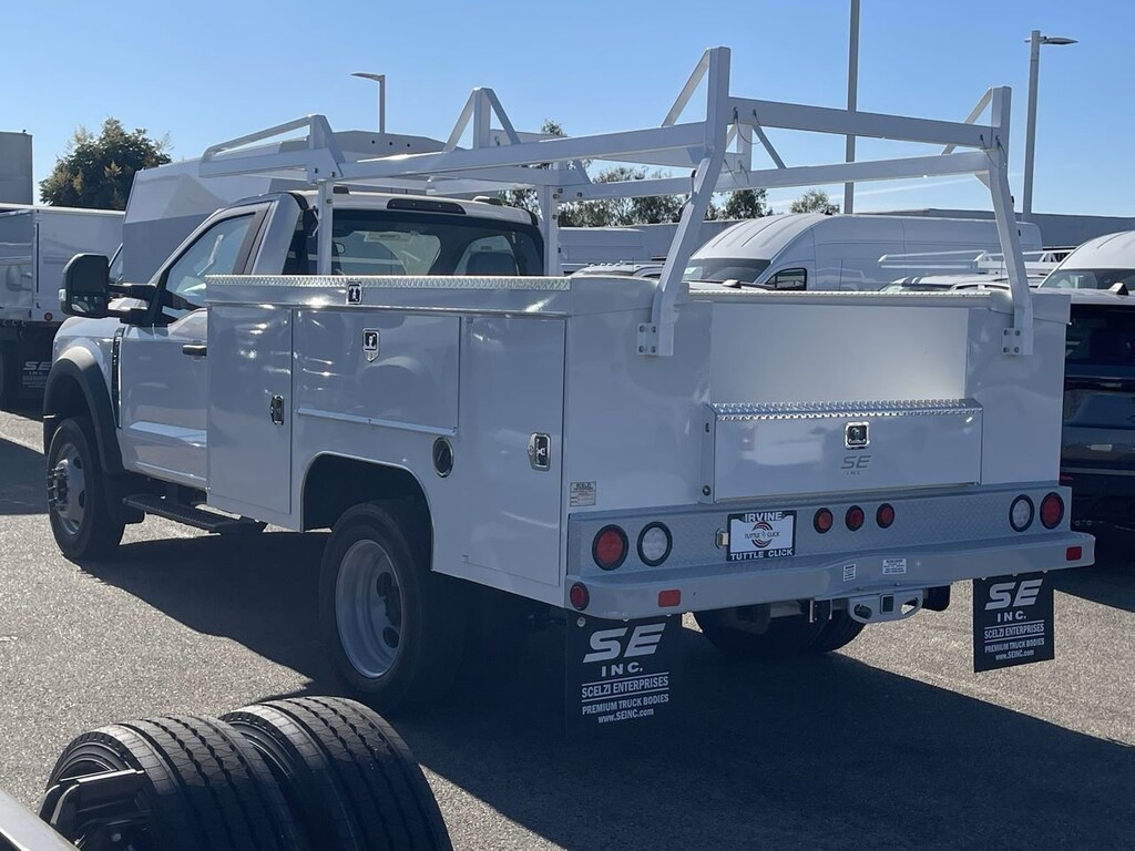 New 2024 Ford Super Duty F-450 DRW SCELZI 9' UTILITY Truck Regular Cab