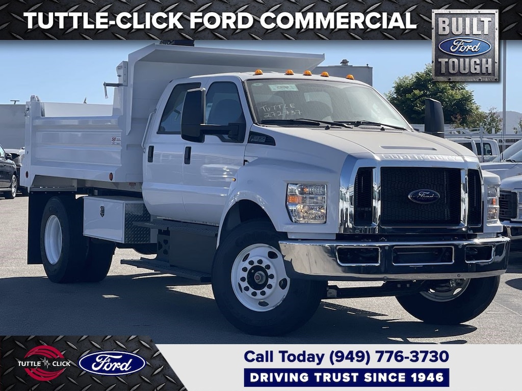 New 2025 Ford Super Duty F-650 SCELZI 10 ' DUMP Truck Crew Cab