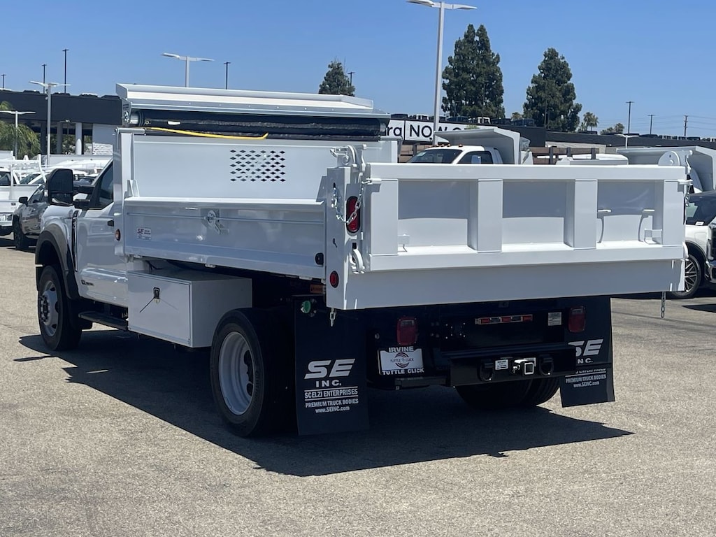 New 2024 Ford Super Duty F-550 DRW Diesel XL SCELZI 12' DUMP Truck Standard Cab